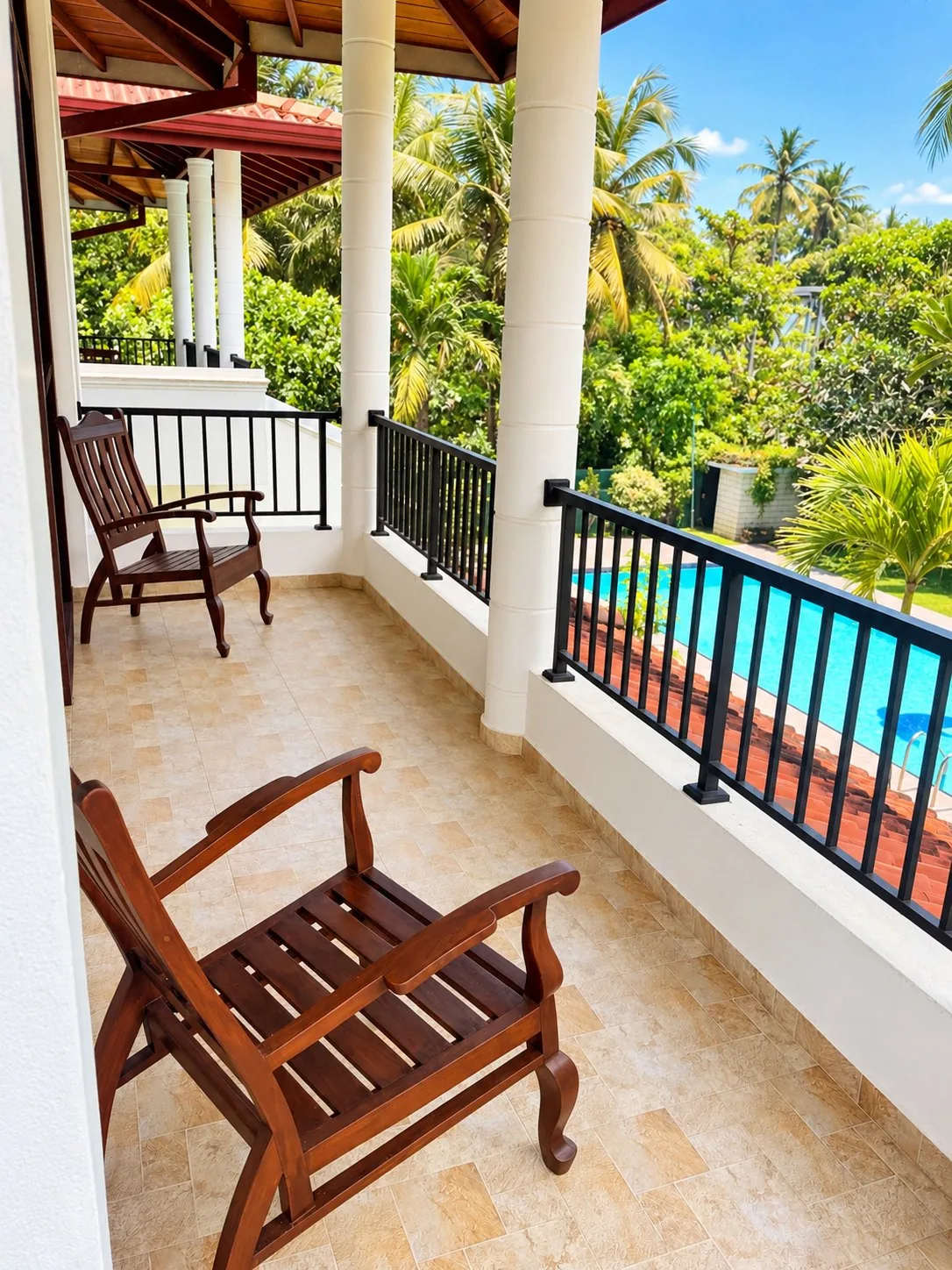 The Whole House — upper floor private balcony