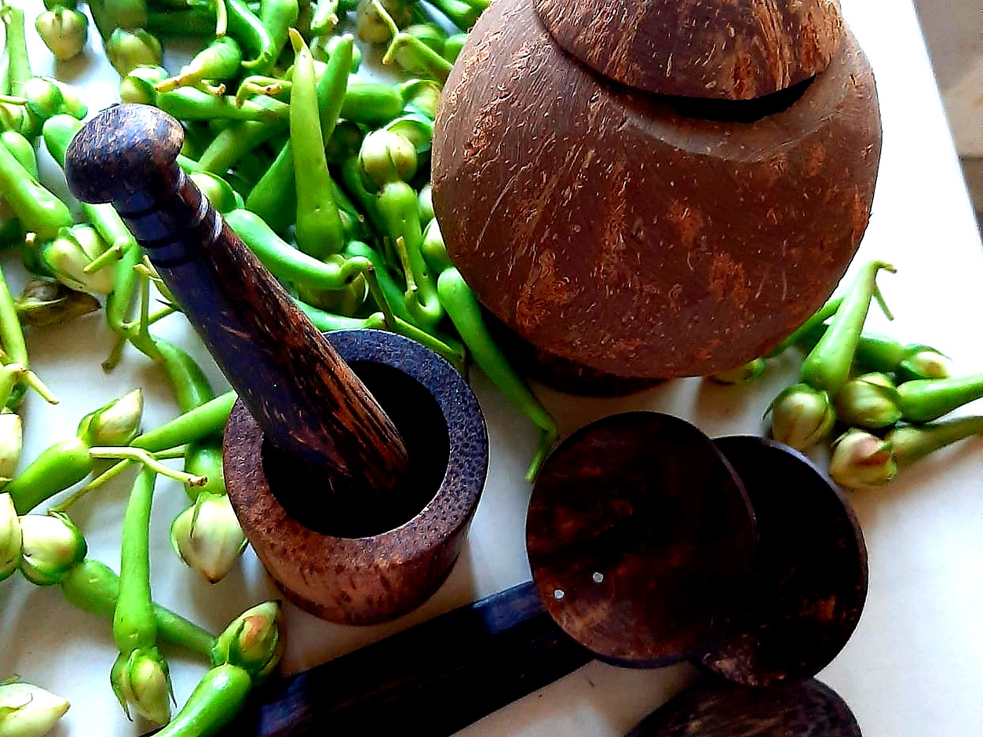Traditional Sri Lankan cooking tools