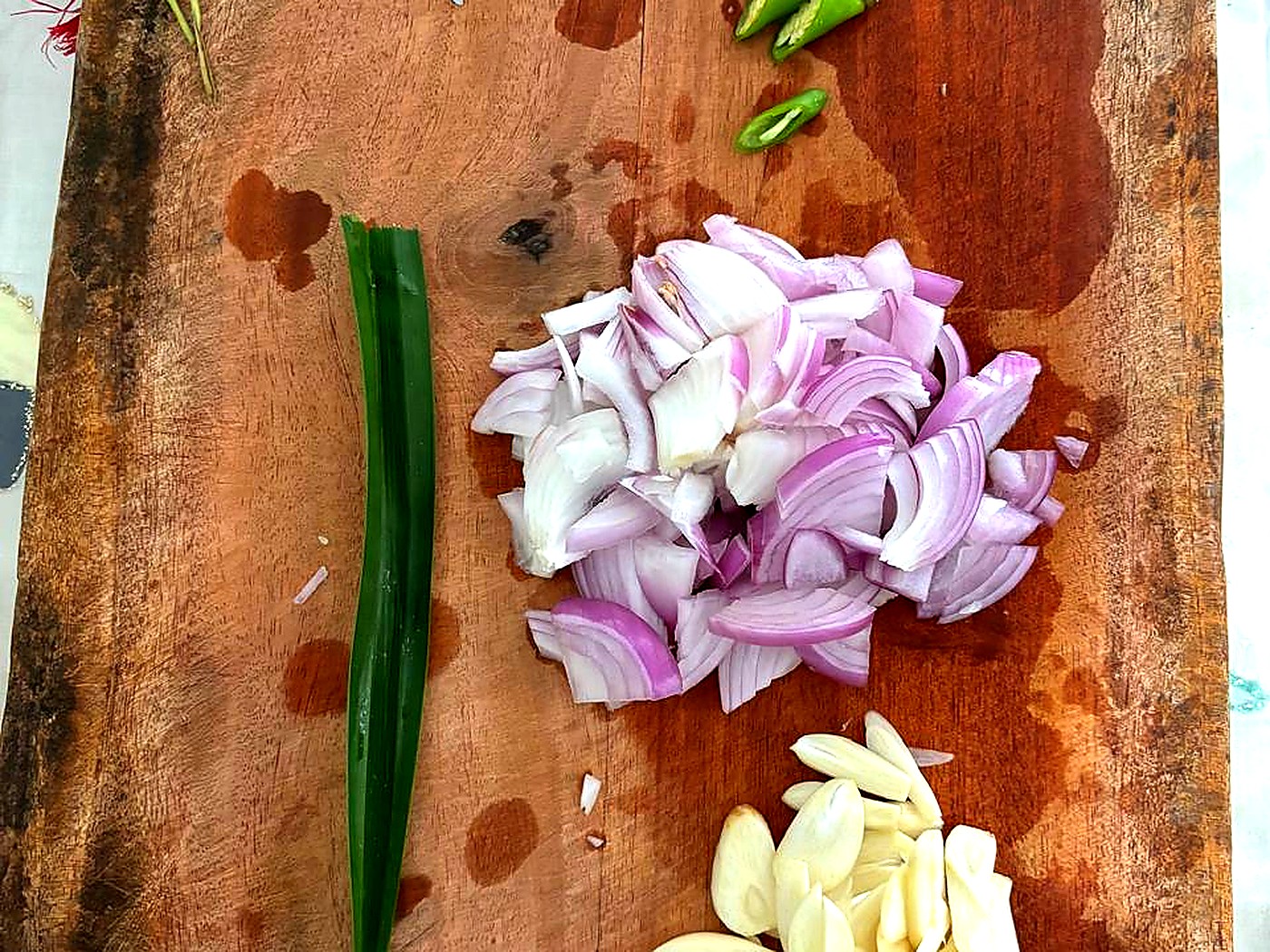 Sri Lankan spice prep board