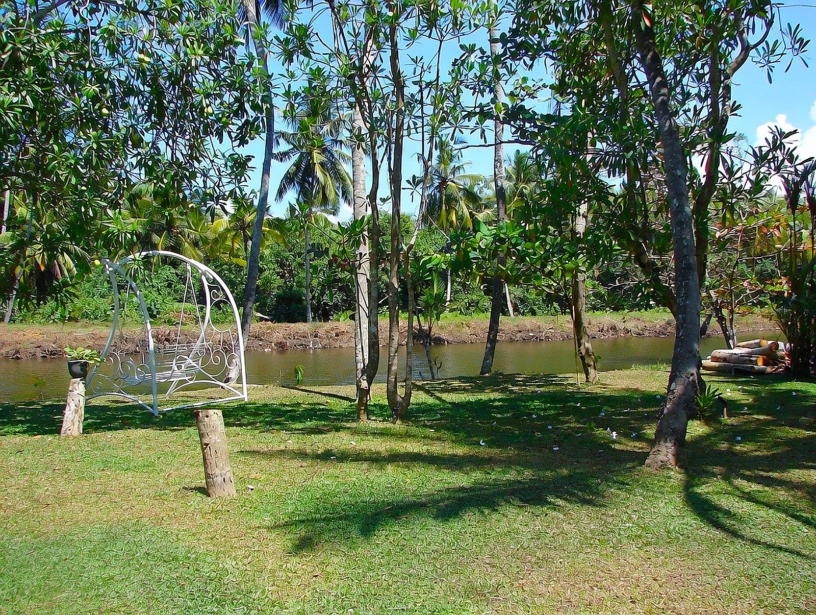 Estuary garden and river view