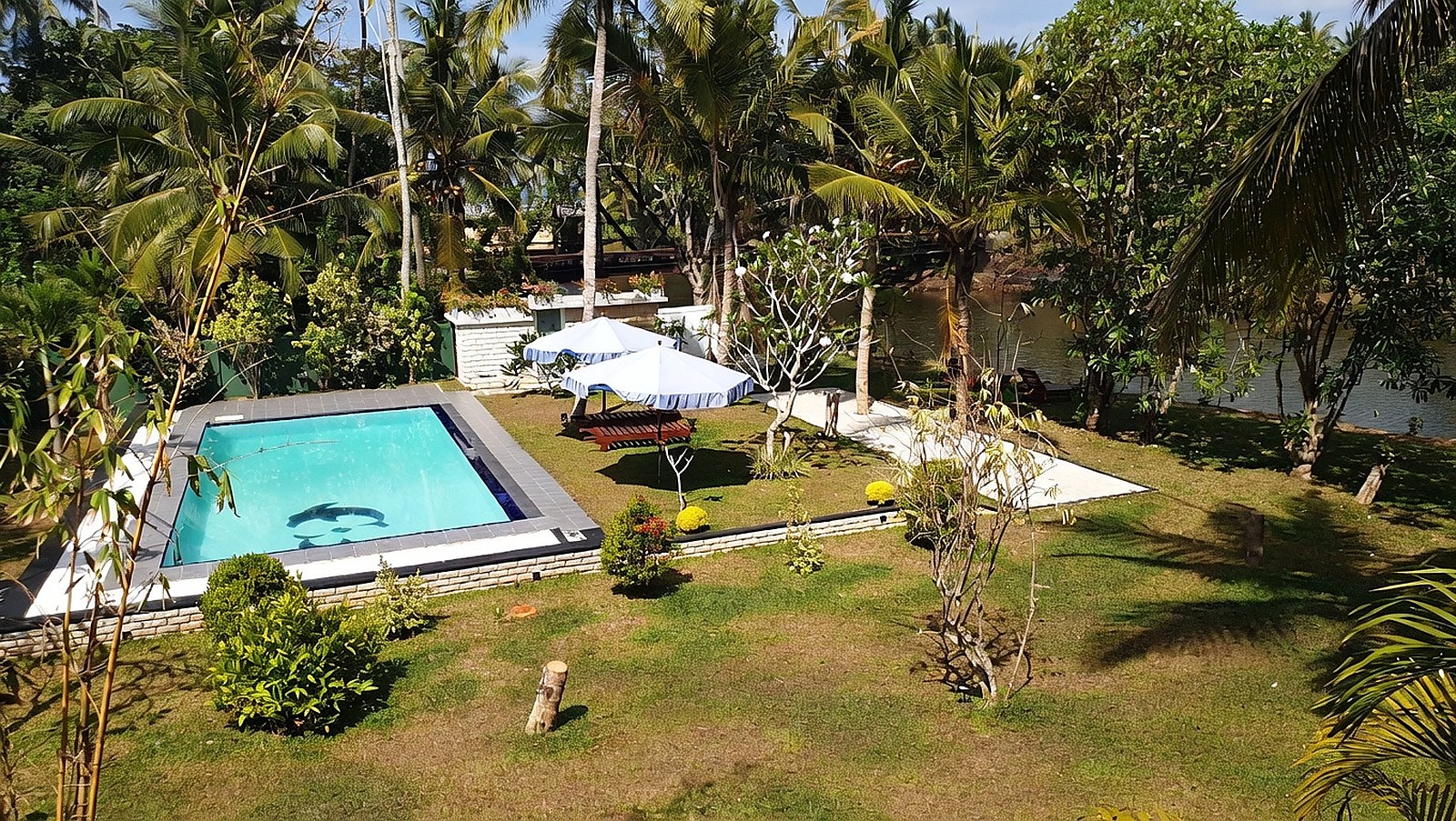 Villa Estuary aerial view